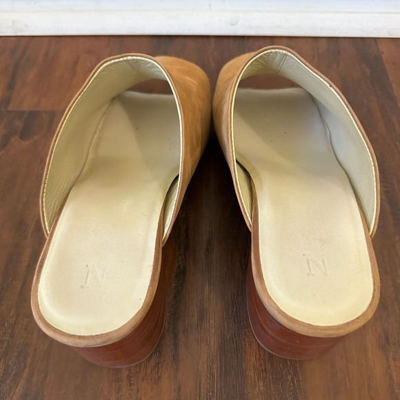 NISOLO Open-Toe Paloma Mules Heeled Sandals in Sand - Picture 9 of 14